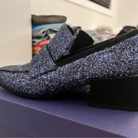 Stuart Weitzman Glitter Loafers - Picture 1 of 4